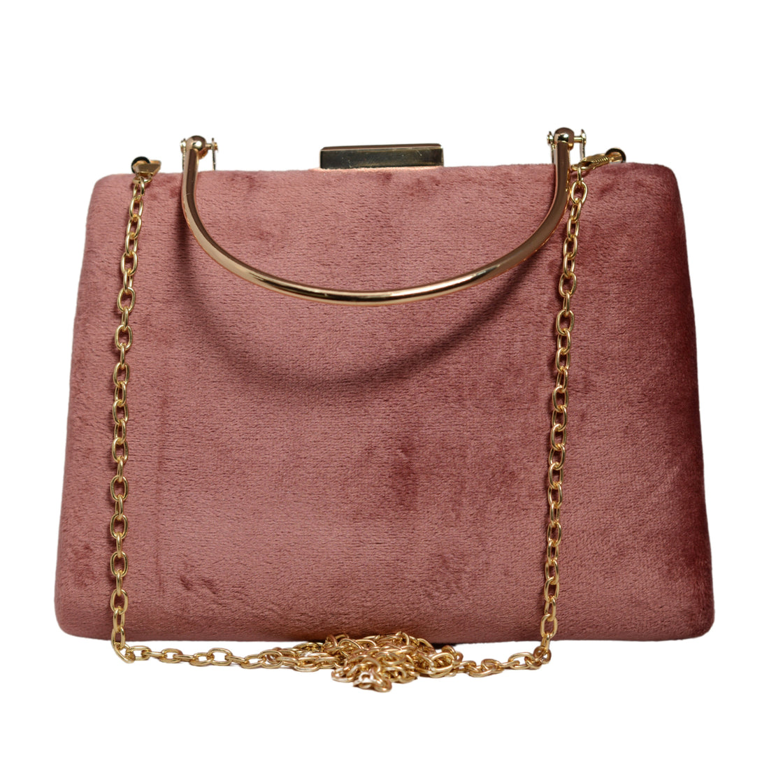 Suede Base Hand Clutch