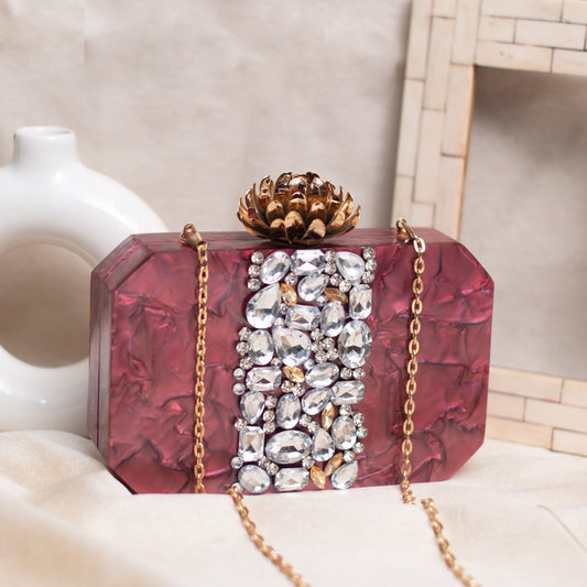 Acrylic Hand Clutch