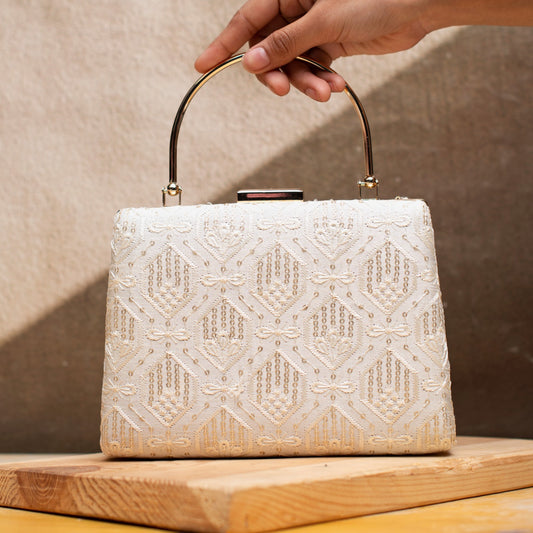 Clutch Bag with Embroidery