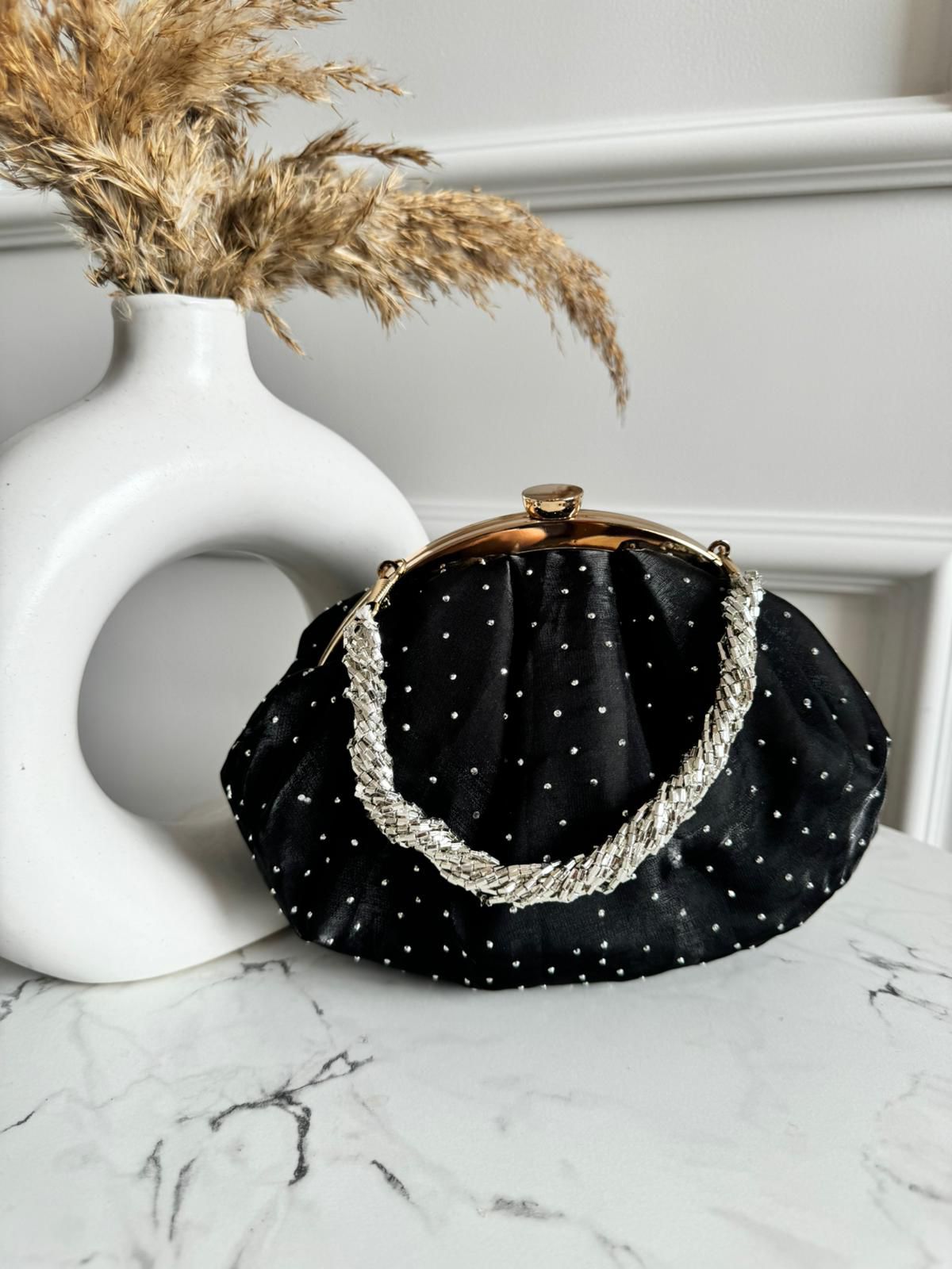 Nia Batua & Potli Bags - Black