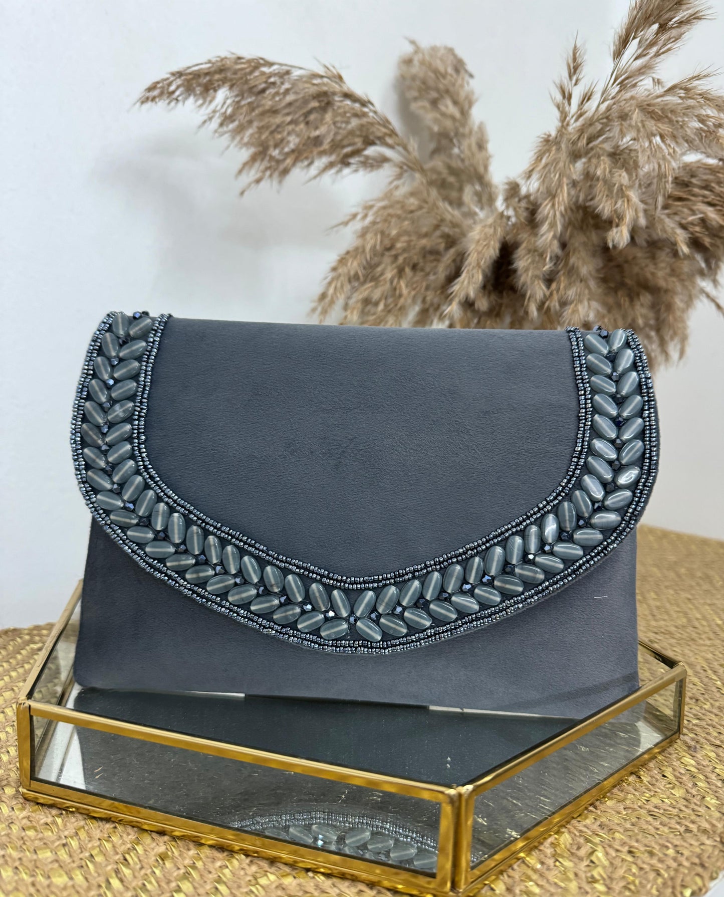 Suede Handmade Pouch