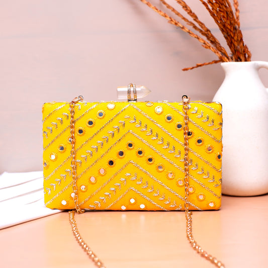 Embroidered Party Clutch Bag